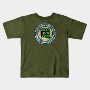 GeeK History Lesson - New Logo! Kids T-Shirt